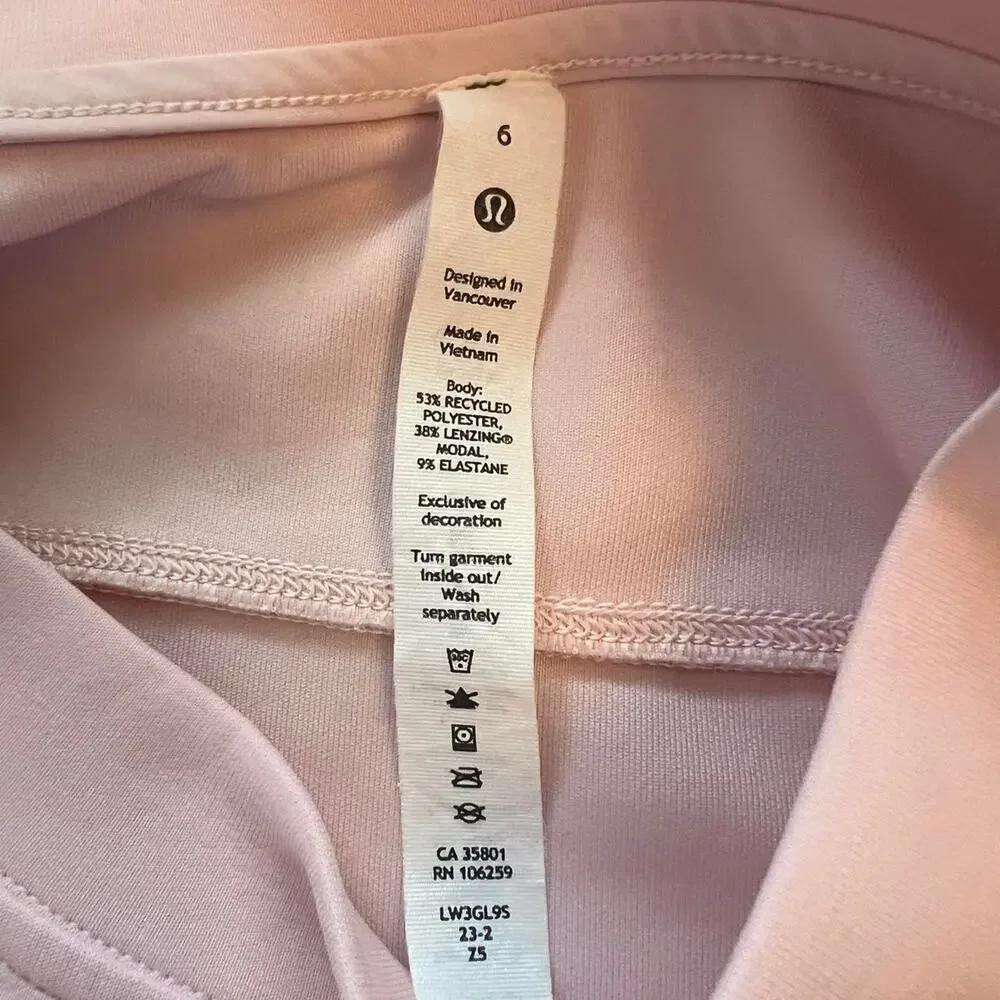 Lululemon softstreme light pink sweatshirt and shorts - Picture 7 of 7